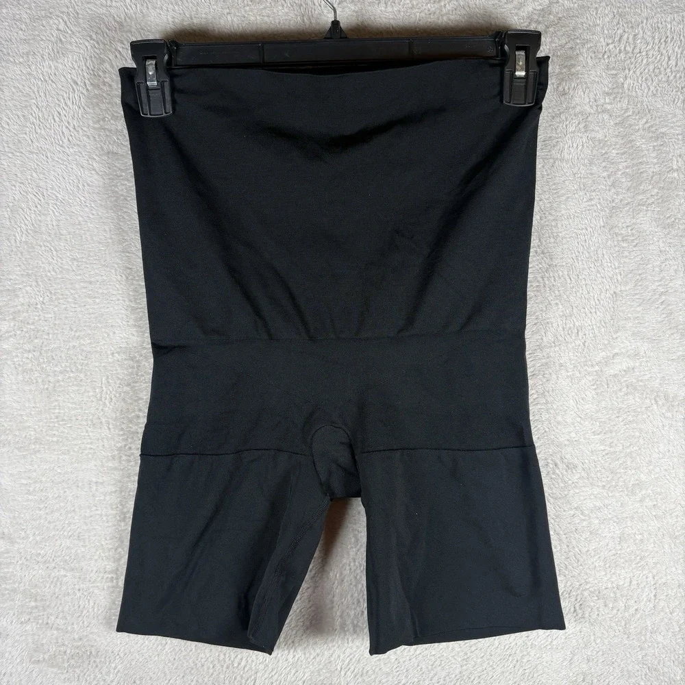 Red Hot Spanx High Waist Mid Thigh Shaper Women Plus Size‎ 2X Black FS4015
